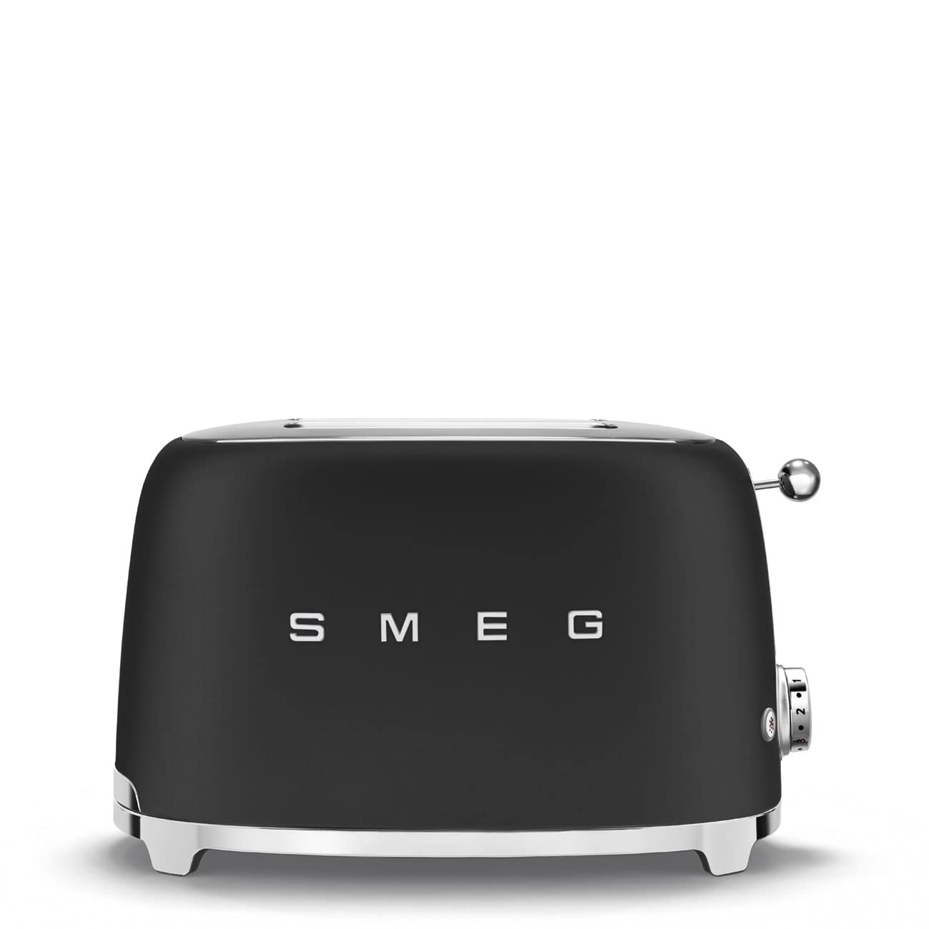 Smeg 2-Slice Toaster – Extra Wide Slots, 3 Preset Functions, 950W, Matte Black