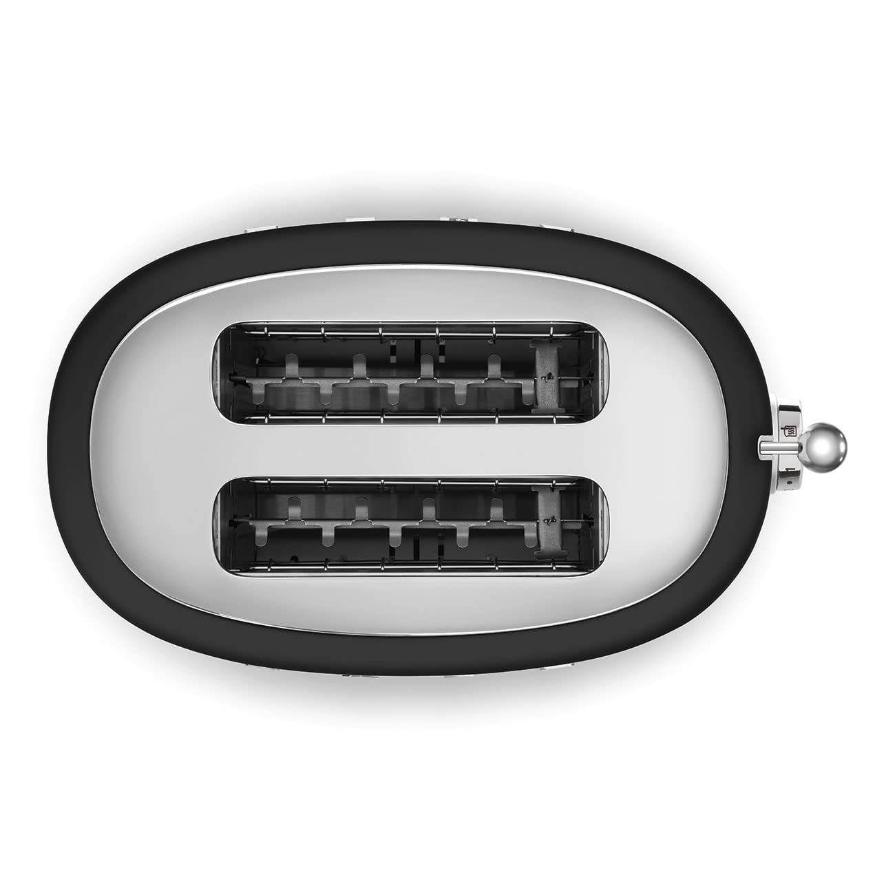 Smeg 2-Slice Toaster – Extra Wide Slots, 3 Preset Functions, 950W, Matte Black