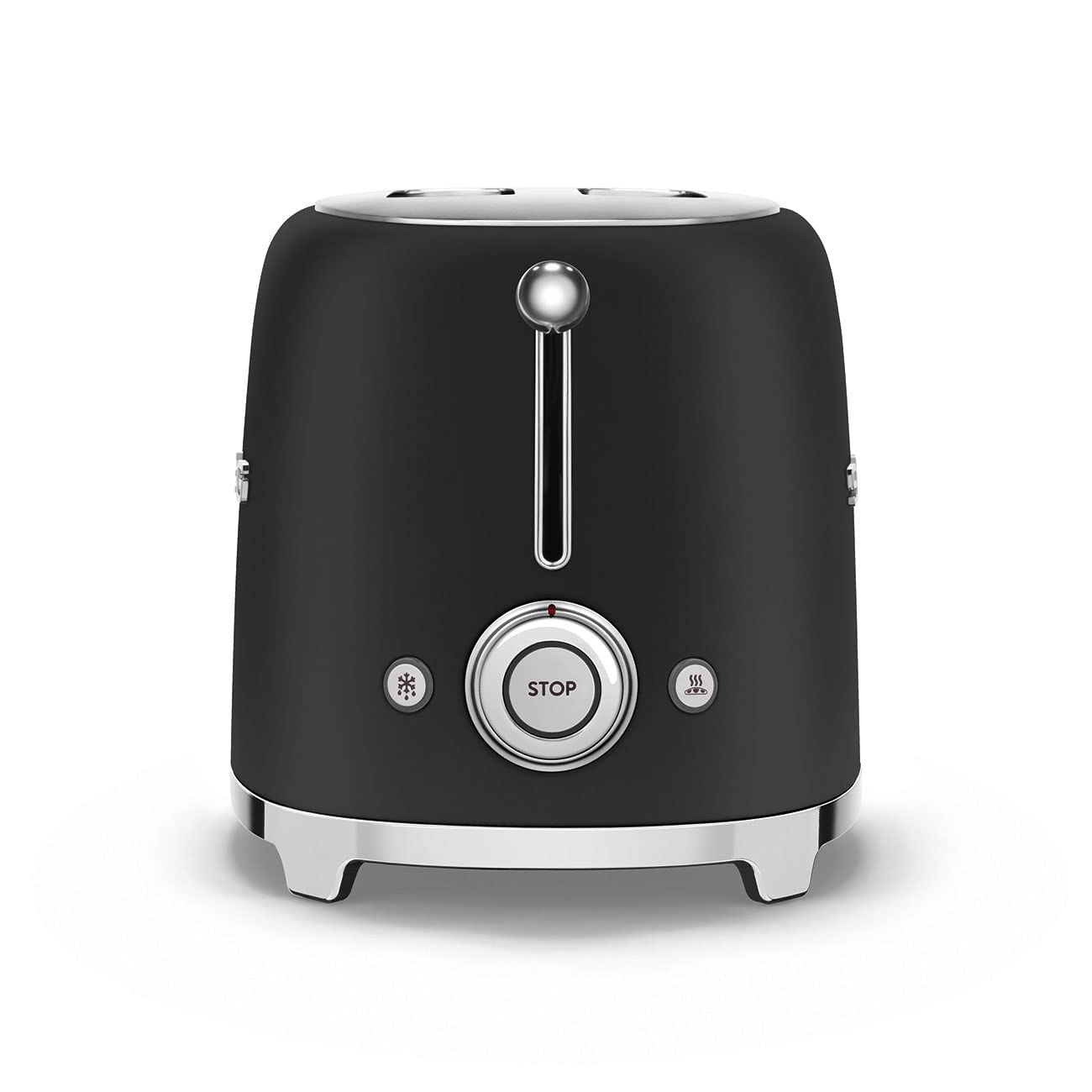 Smeg 2-Slice Toaster – Extra Wide Slots, 3 Preset Functions, 950W, Matte Black