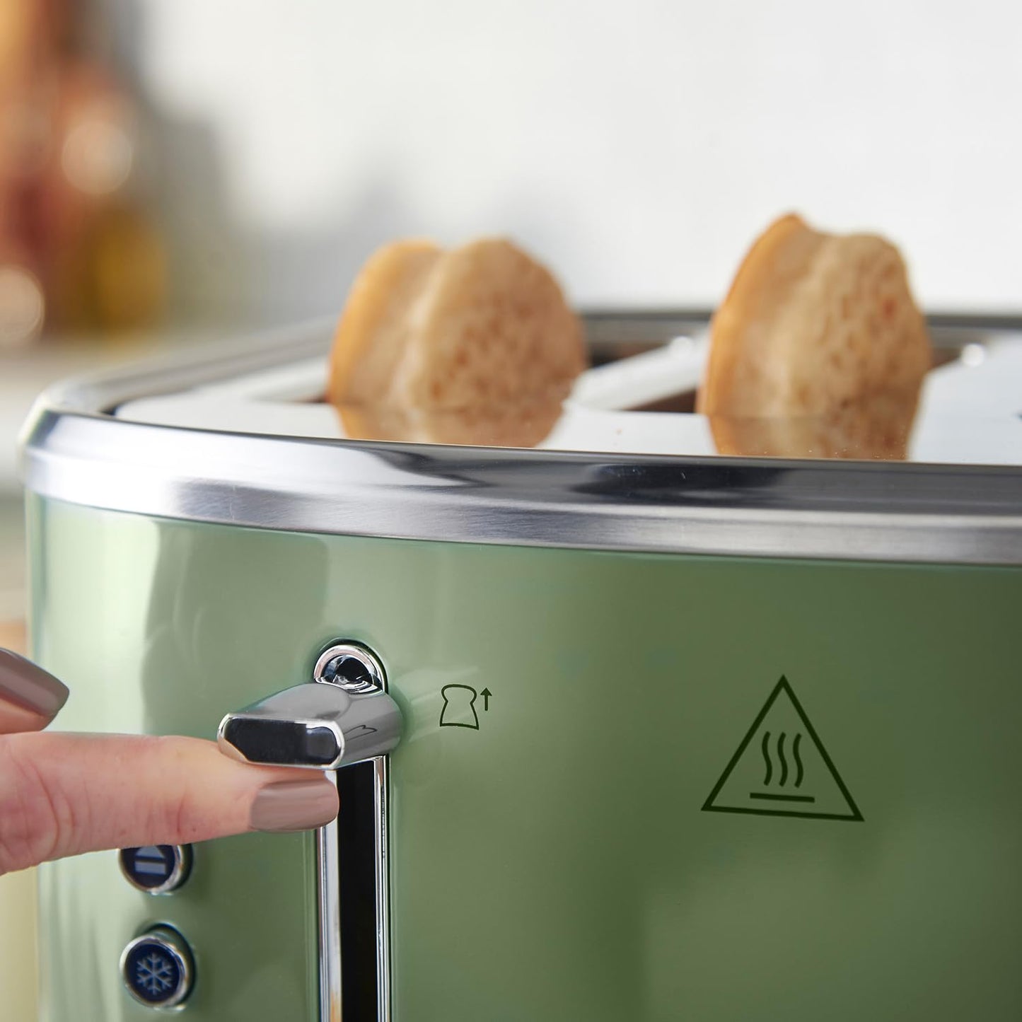 Russell Hobbs 4-Slice Toaster – Extra-Wide Slots, Sage