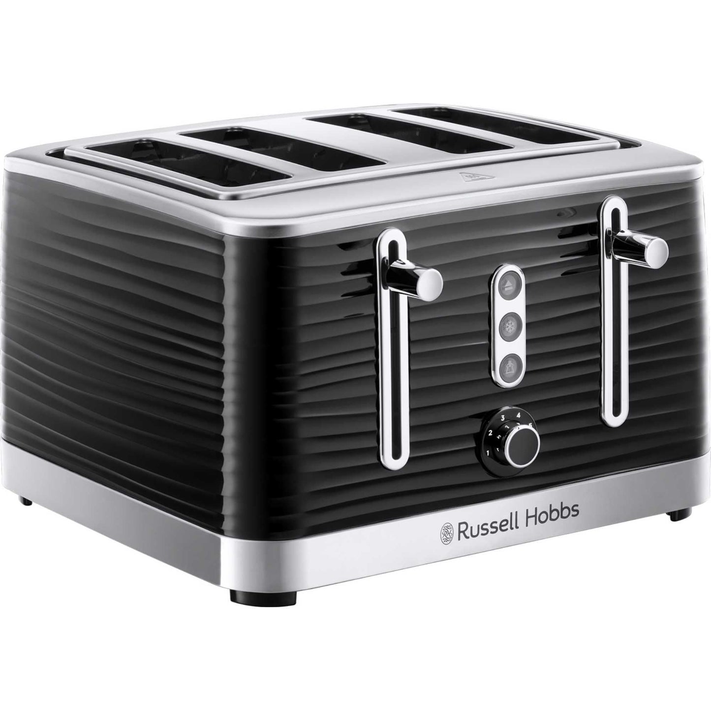 Russell Hobbs Inspire 4-Slice Toaster – Extra-Wide Slots, High-Lift, 6 Browning Levels, Black