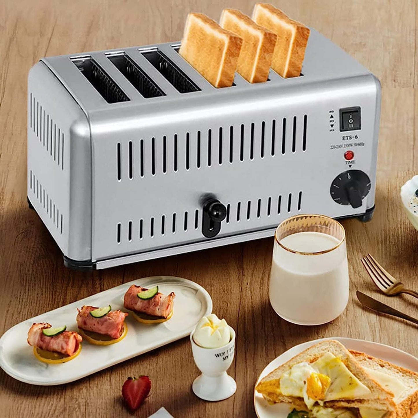 Hazel Quinn 2-Slice Retro Toaster – Extra Wide Slots, 6 Browning Levels, Floral Design