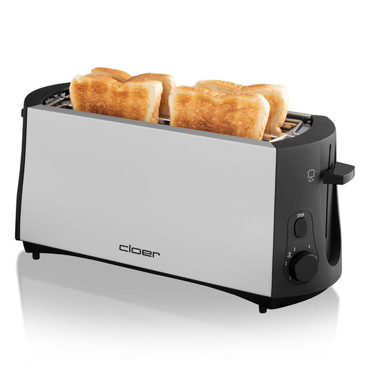 Cloer 3710 Toaster – Matte Black, Compact & Easy-to-Use