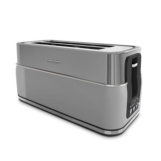 Morphy Richards Signature 4-Slice Toaster – Long Slots, Grey