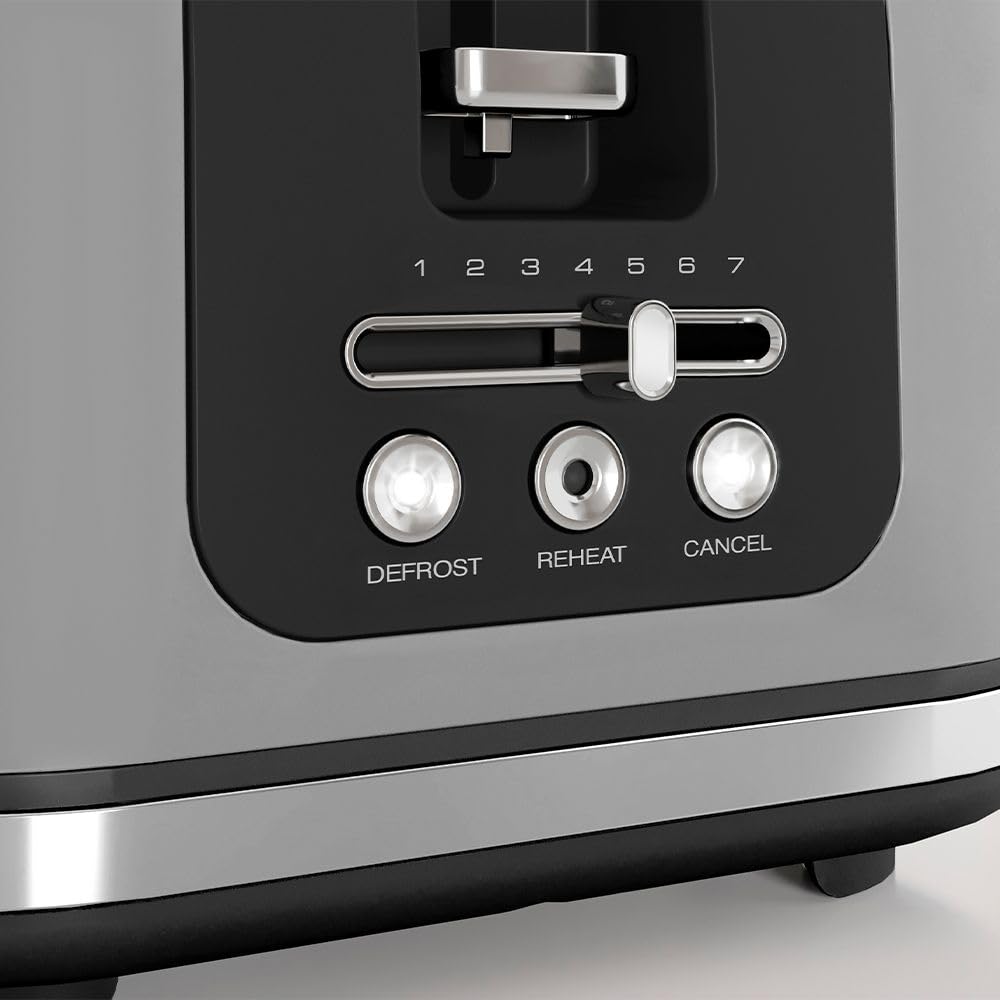 Morphy Richards Signature 4-Slice Toaster – Long Slots, Grey