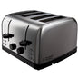 Russell Hobbs 4-Slice Toaster – High-Lift, 7 Browning Levels, Reheat & Defrost, Stainless Steel