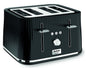 Tefal Loft 4-Slice Toaster – Extra-Wide Slots, Black