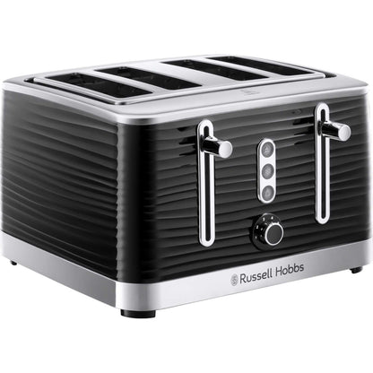 Russell Hobbs Inspire 4-Slice Toaster – Extra-Wide Slots, High-Lift, 6 Browning Levels, Black
