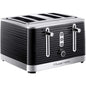 Russell Hobbs Inspire 4-Slice Toaster – Extra-Wide Slots, High-Lift, 6 Browning Levels, Black