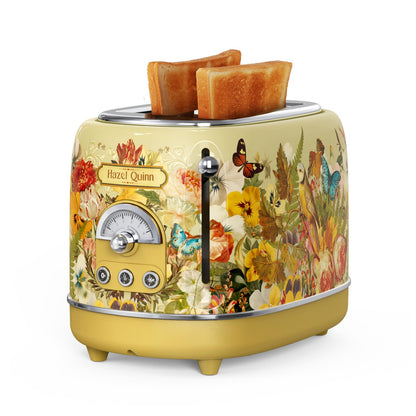 Hazel Quinn Retro 2-Slice Toaster – Extra Wide Slots, 6 Browning Levels