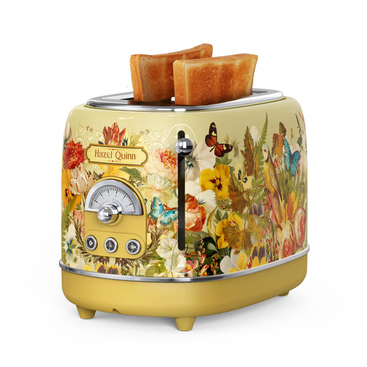 Hazel Quinn Retro 2-Slice Toaster – Extra Wide Slots, 6 Browning Levels